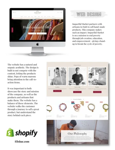 E-commerce store design sample