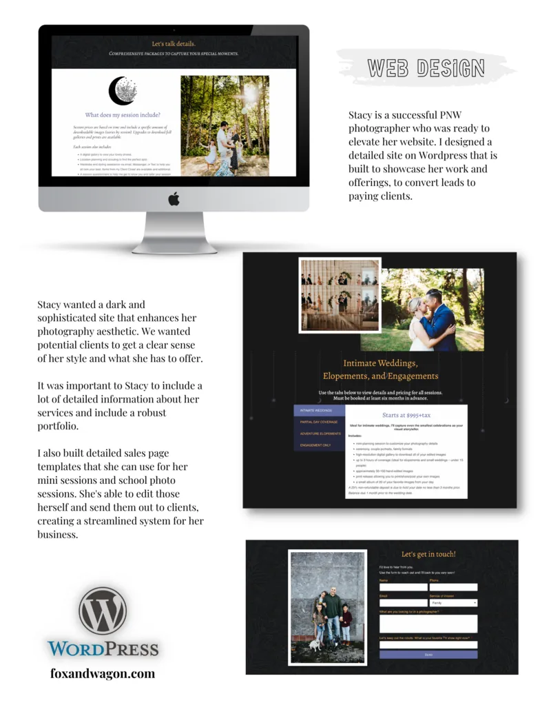 Brand and web design sample