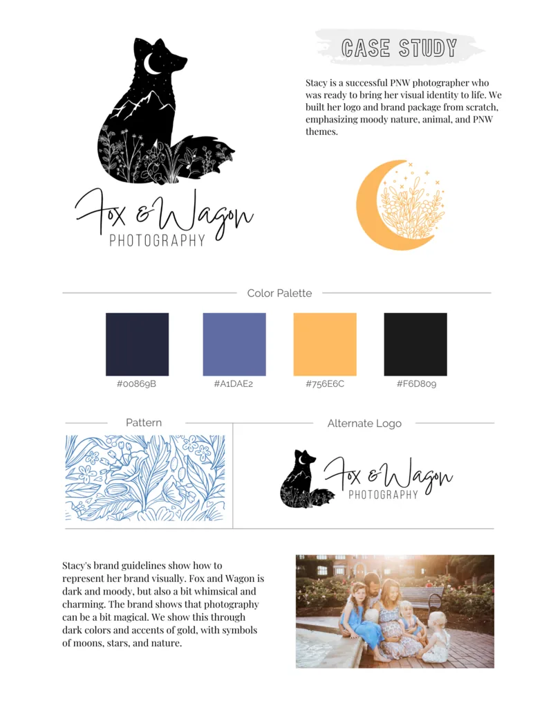 Brand and web design sample